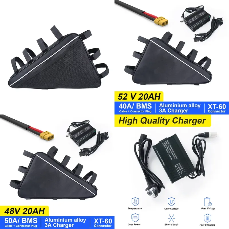 Ebike Battery 52V 20Ah Triangle Pack - Литиевая аккумуляторная батарея для электровелосипедов 2026