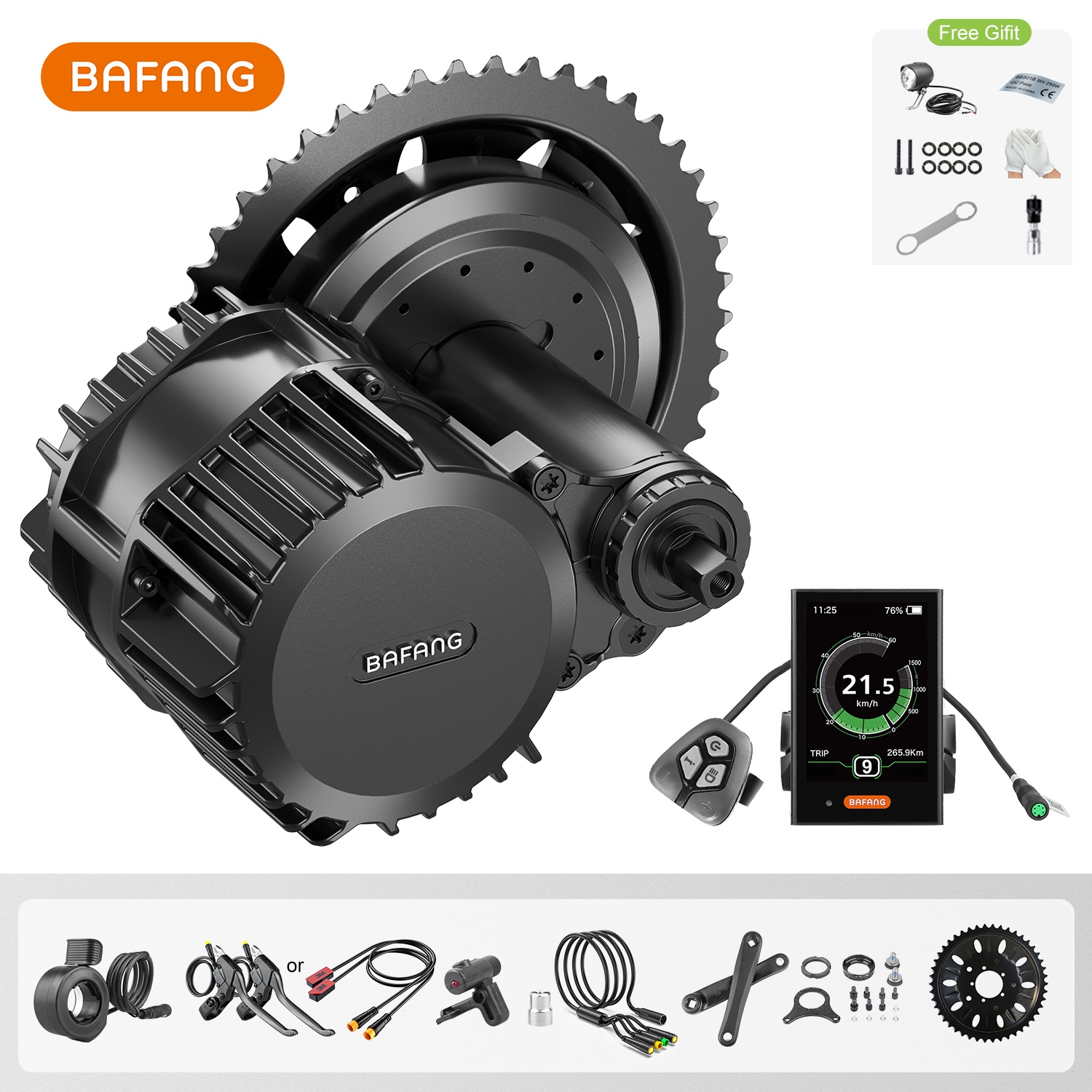Mid Drive Motor Kit 52V 1000W - Bafang UART 48 В/52 В 1000