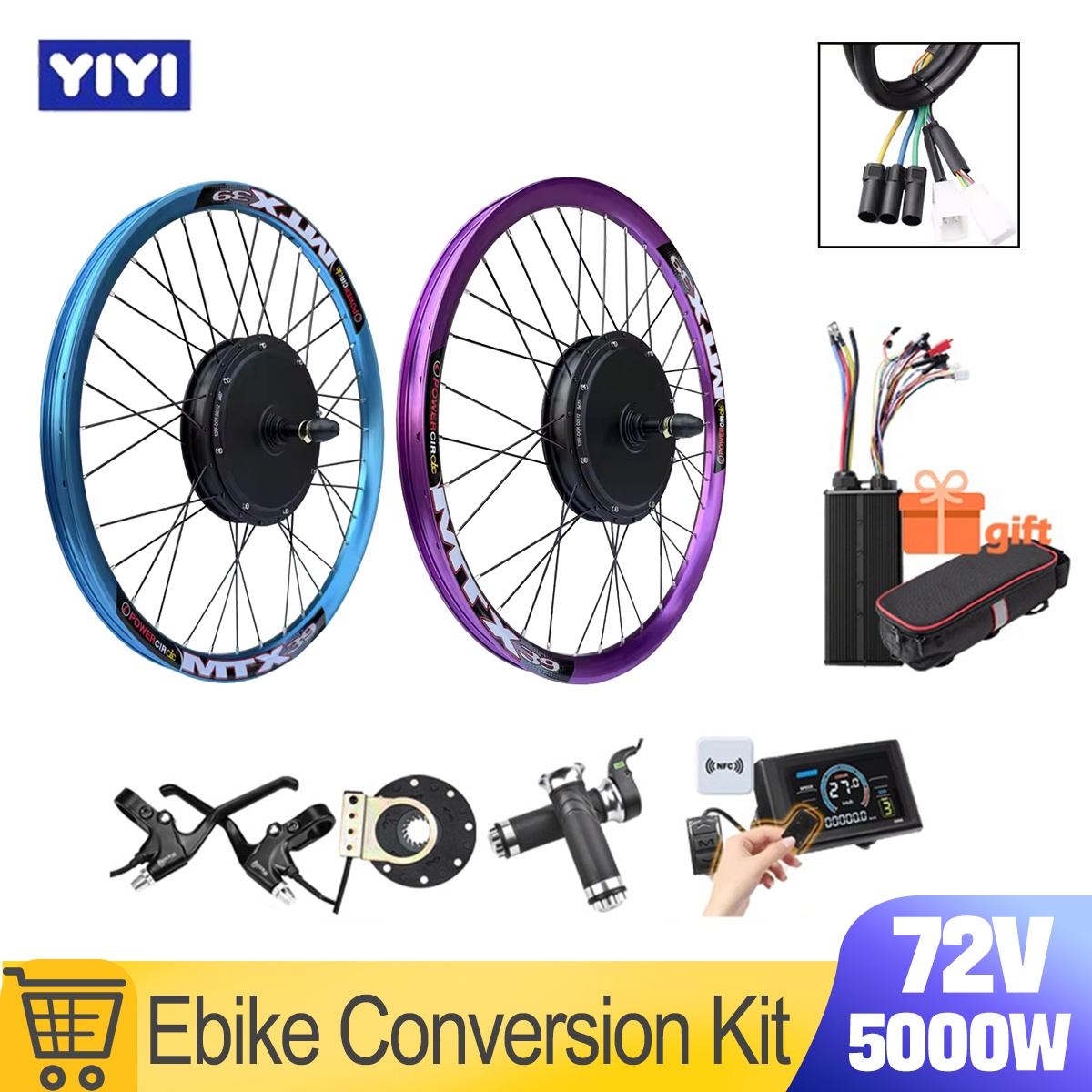 Новый комплект для переоборудо – обзор и цена Ebike Conversion Kit 72V 3000W