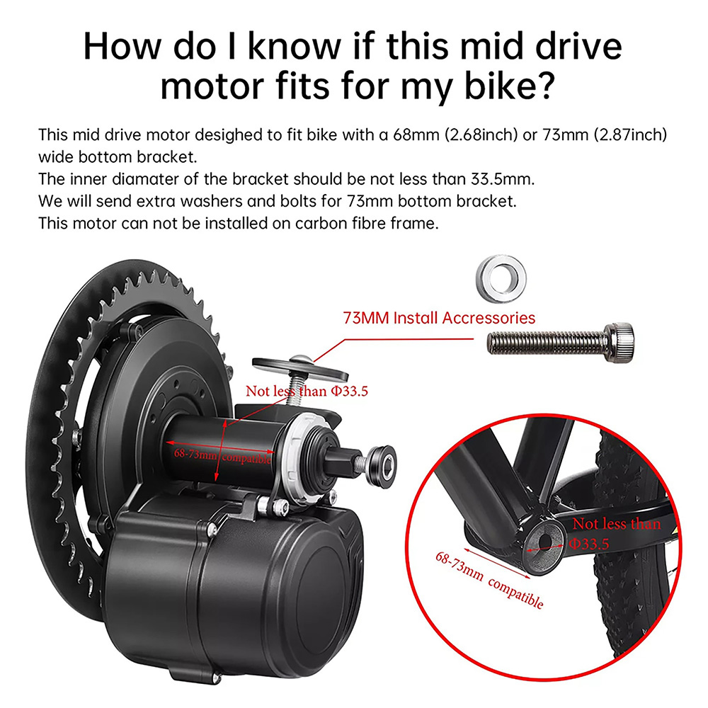 Комплект среднеприводного мото – обзор и цена Tongsheng Tsdz2B Mid Drive Motor