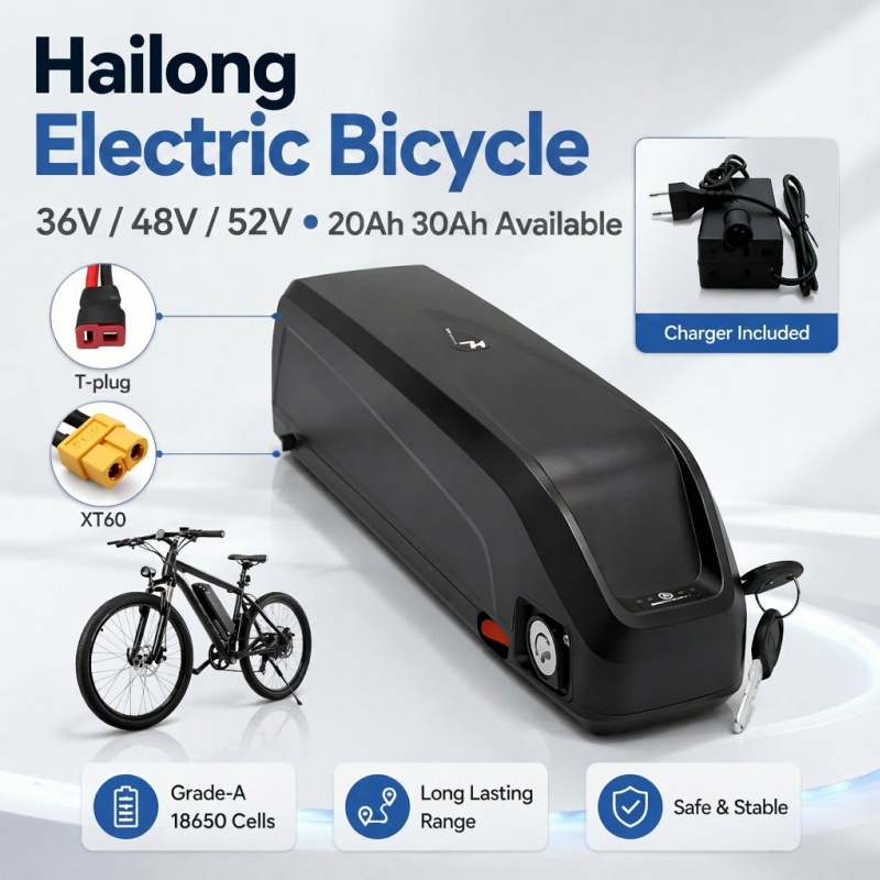 Универсальная батарея Hailong, – обзор и цена Ebike Battery 48V 20Ah Hailong