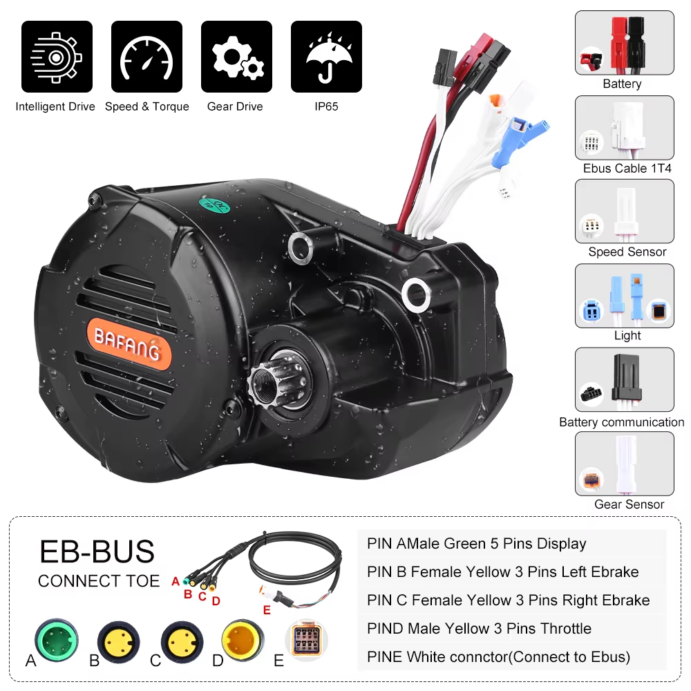 Bafang M620 G510 48 В 52 В 100 – обзор и цена Mid Drive Motor Kit 52V 1000W