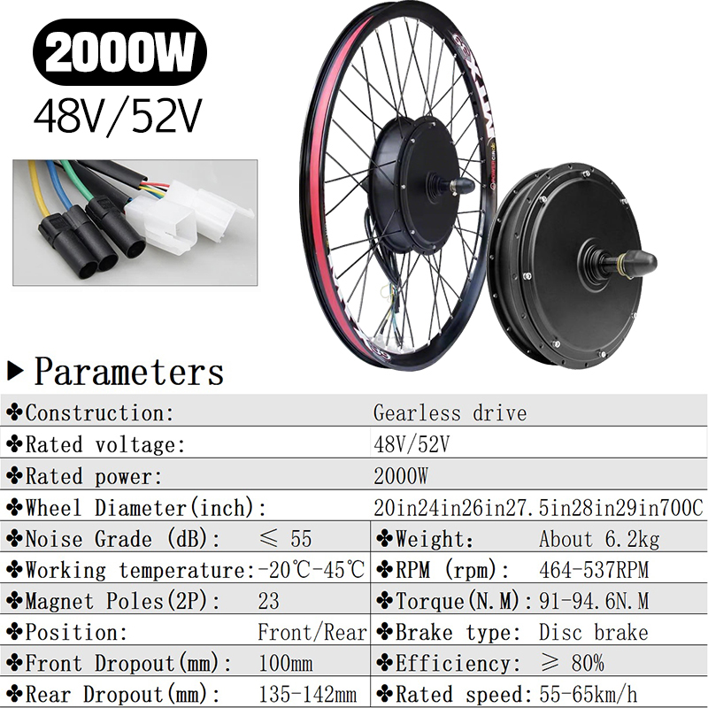 Комплект для переоборудования  – обзор и цена Ebike Conversion Kit 72V 3000W