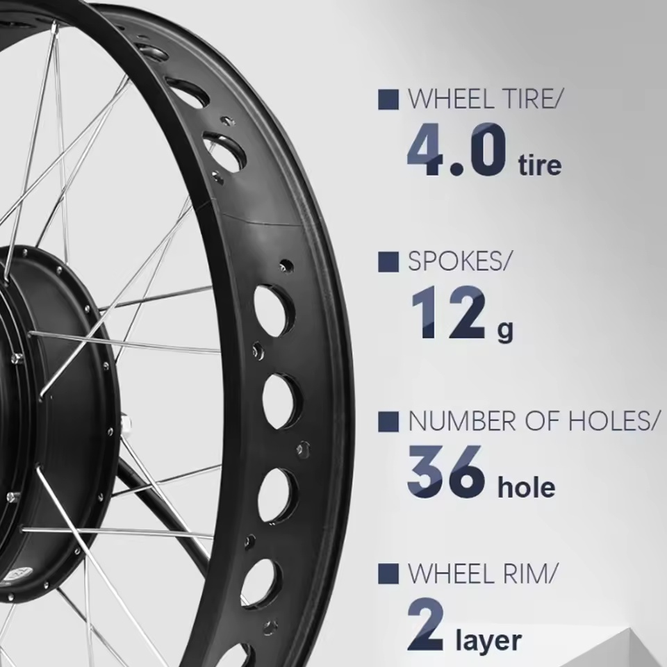 Комплект для переоборудования  – обзор и цена Fat Tire Ebike Conversion Kit 2000W