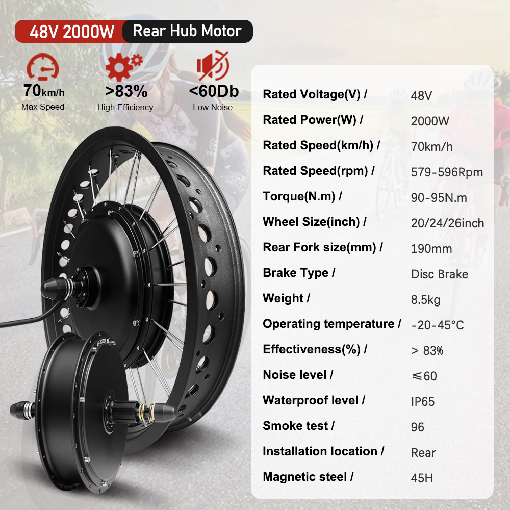 Комплект электрического двигат – обзор и цена Ebike Conversion Kit 72V 3000W